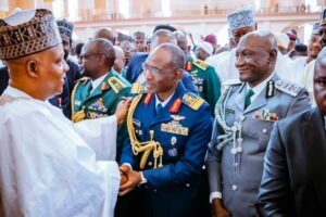 VP Shettima and Senior Military officers