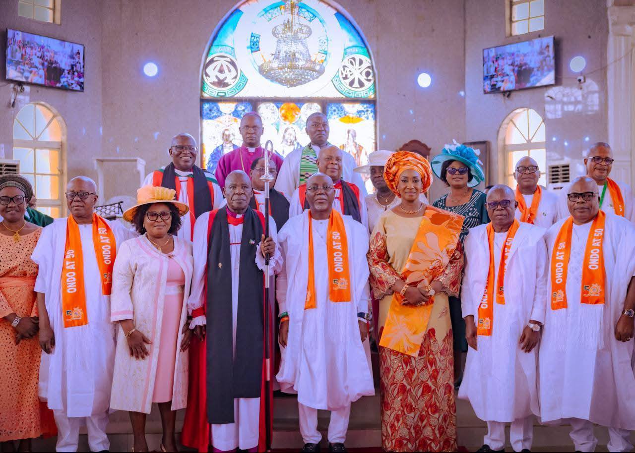 Governor Aiyedatiwa, Bishop Borokini, Church and government oficials
