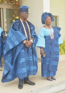 Asiwaju Olumide Olusina and his wife, Desire