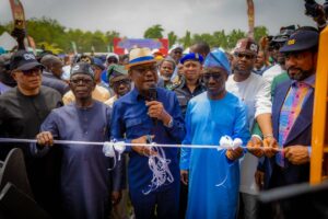 Governor Monday Okpebholo, right, Wike, and Senator Oshiomhole