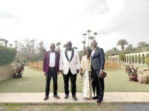 Senator Ojudu and his well-wishers in Morocco