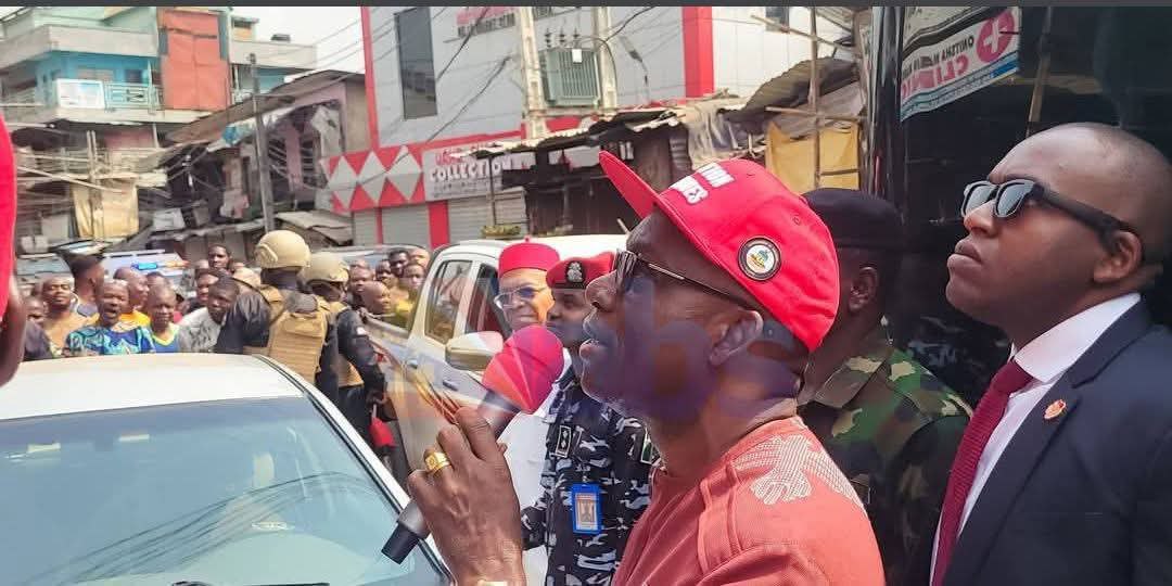 Soludo stormed the Onitsha Main Market