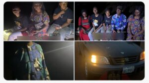 The rescued passengers