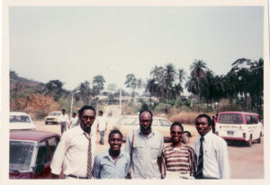 Professor Jeyifo is at the centre of this group photograph