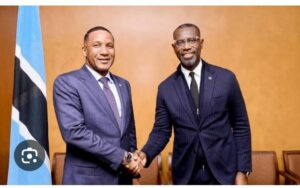 President Duma Gideon Boko abd Akinwole II Omoboriowo