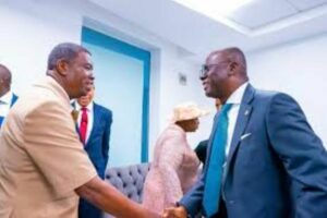 Babajide Sanwo-Olu and Pastor Enoch Adeboye