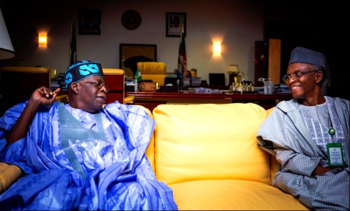 File photo. President Bola Tinubu and Nasir El Rufai