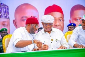 Gov Uzodimma and others during the zonal congress
