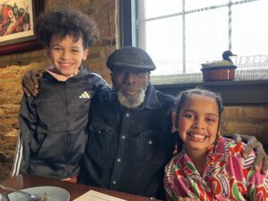 Professor Jeyifo and his children
