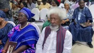 Iyalode Folasade Ogunbiyi and Wole Soyinka