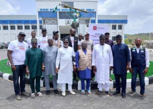 Mr Steve Abosisade and others after an advocacy meeting with the leadership of the Kogi state House of Assembly, in Lokoja.jpeg