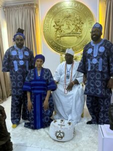 Ooni Ogunwusi received Jeyifo's sons, Olalekan and Okunola and one of the wives