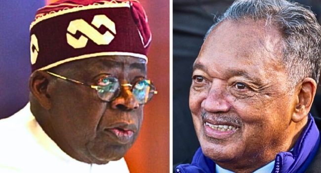 President Bola Tinubu and Jesse Jackson's Burial
