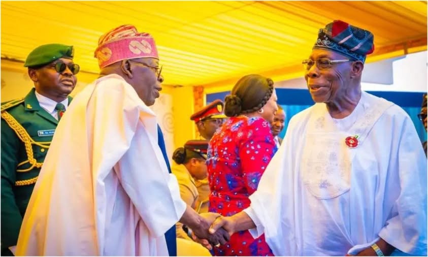 President Bola Tinubu and former President Olusegun Obasanjo