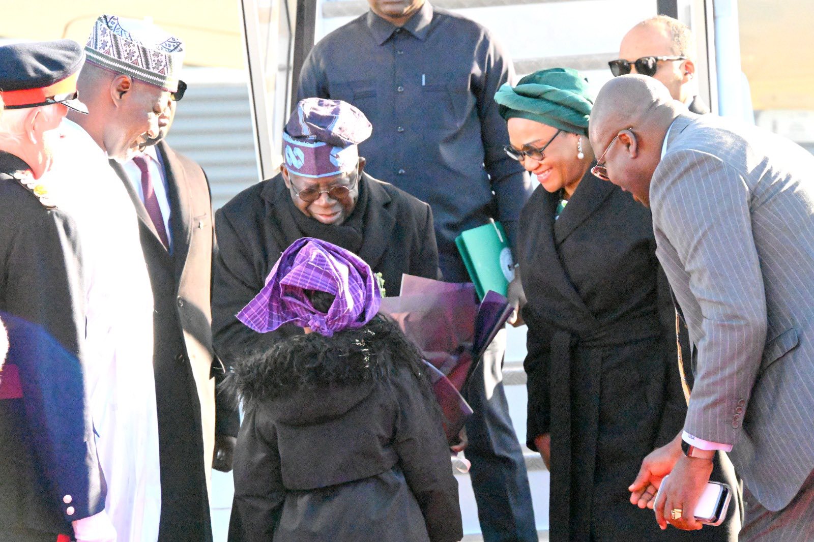 President Tinibu and First Lady, Oluremi land in the UK