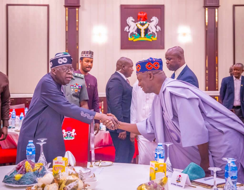 President Tinubu and the Leaders of Political Parties