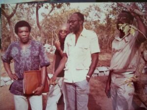 Professor Jeyifo, centre
