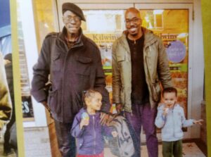 Professor Jeyifo, son, Okunola and grandchildren