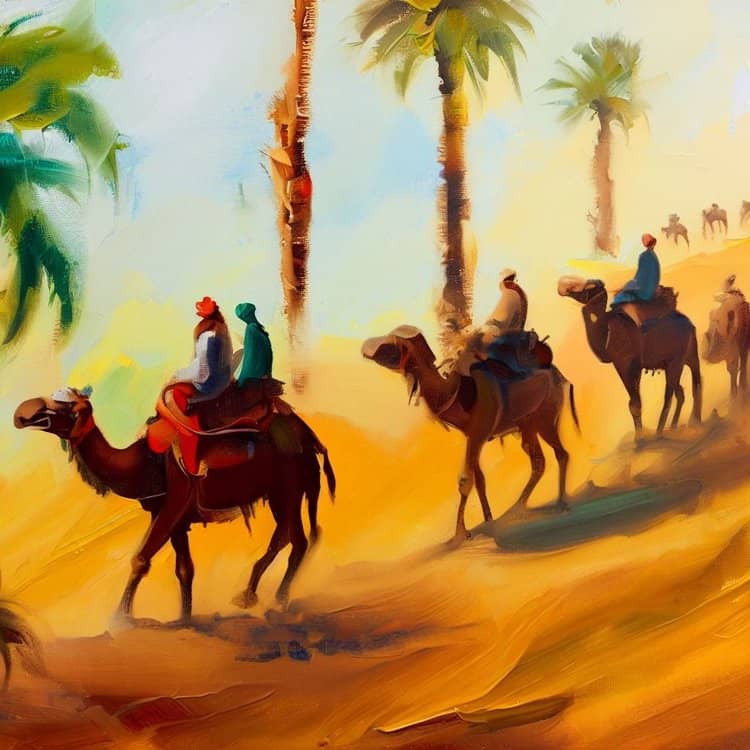 Sand, Dunes and Camels