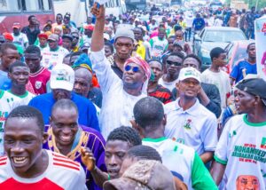 Cross section of APC supporters at the rally in Keffi, Nasarawa State capital on Monday