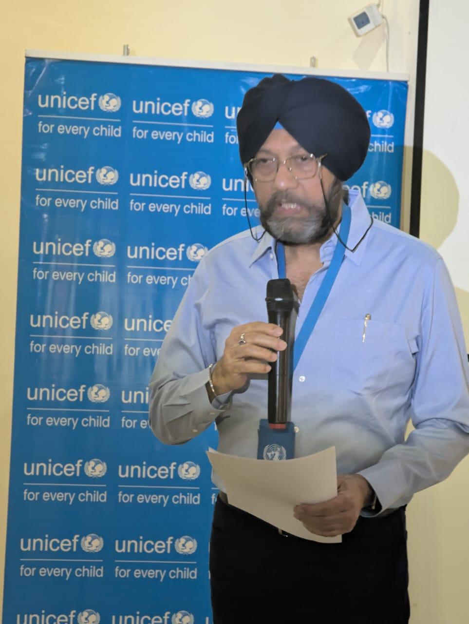 Dr. Karanveer Singh, Acting CFO, UNICEF Kano Field Office, during the workshop