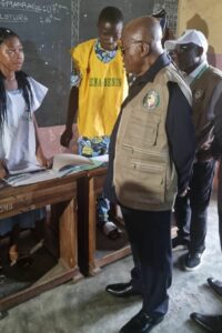 Head of ECOWAS delegation, former Ghana’s President, Nana Akuofo-Addo, observing today’s elections in Benin