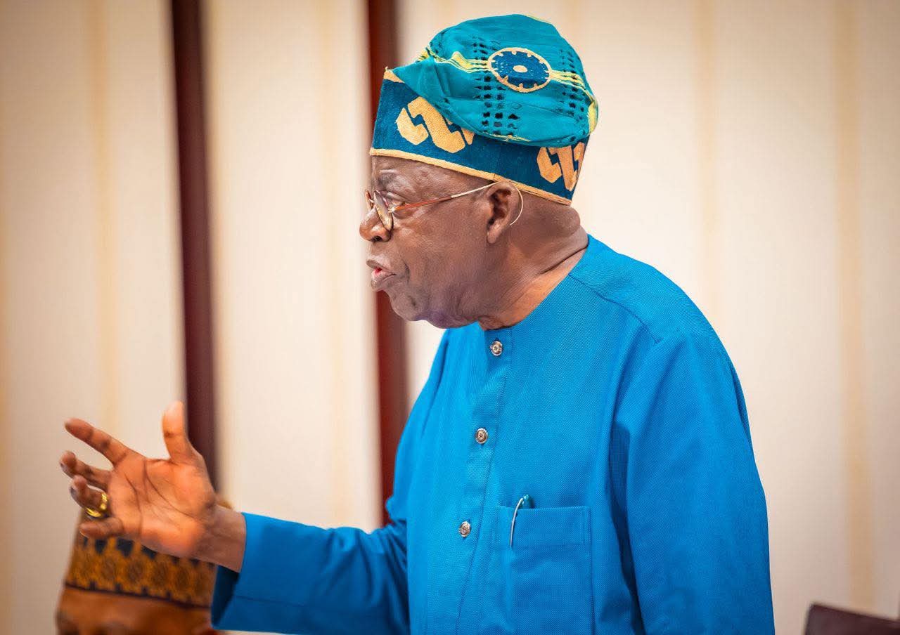 President Bola Tinubu speaking
