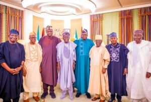 President Tinubu and he Plateau leaders