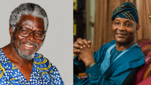 Edwin Madunagu, left, and Shina Kawonise