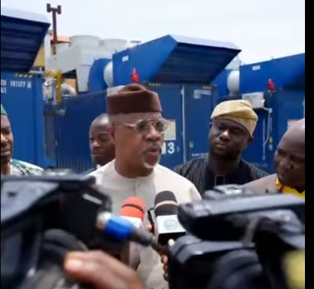 Governor Abiodun speaking about the power generation