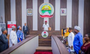 Governor Oyebanji received a team from the Revenue Mobilization Allocation and Fiscal Commission, led by one of its federal commissioners, Hon Wumi Ogunlola