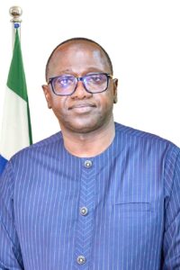 Minister of Finance, Sheku Ahmed Fantamadi Bangura...