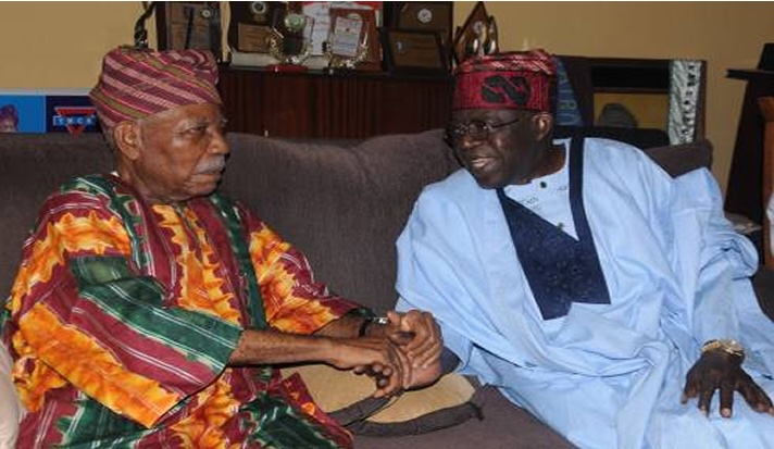 President Bola Tinubu and Pa Reuben Fasoranti