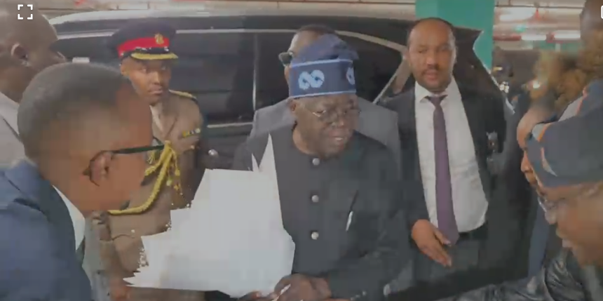 President Tinubu Arrives In Nairobi for Africa Forward Summit