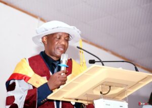 Prof Ehiyamen Mediayanose Osezua delivering his Inaugural Lecture
