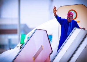 President Bola Tinubu travelling