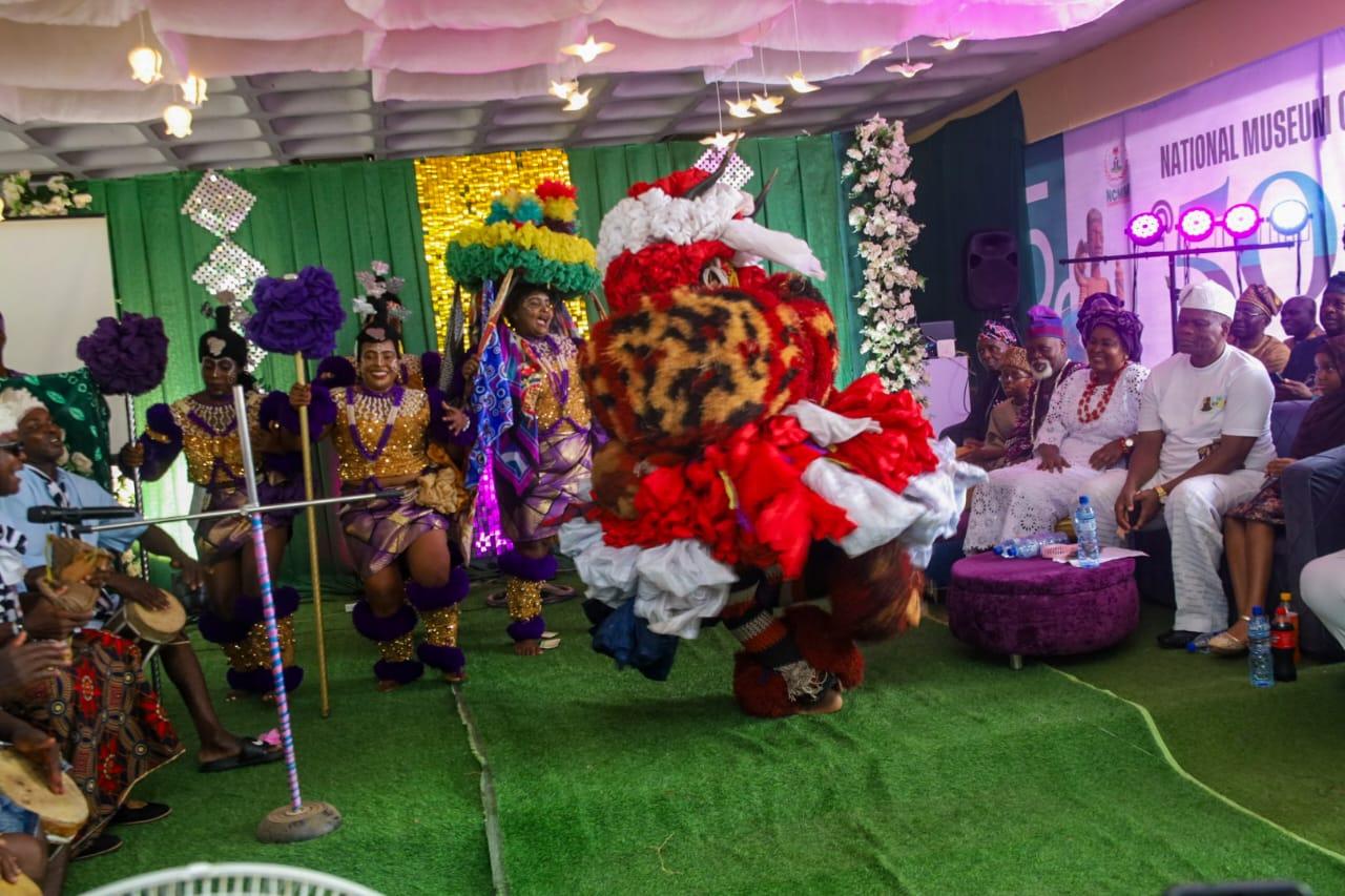 The Ekpe dancers