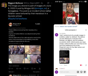 The images being circulated