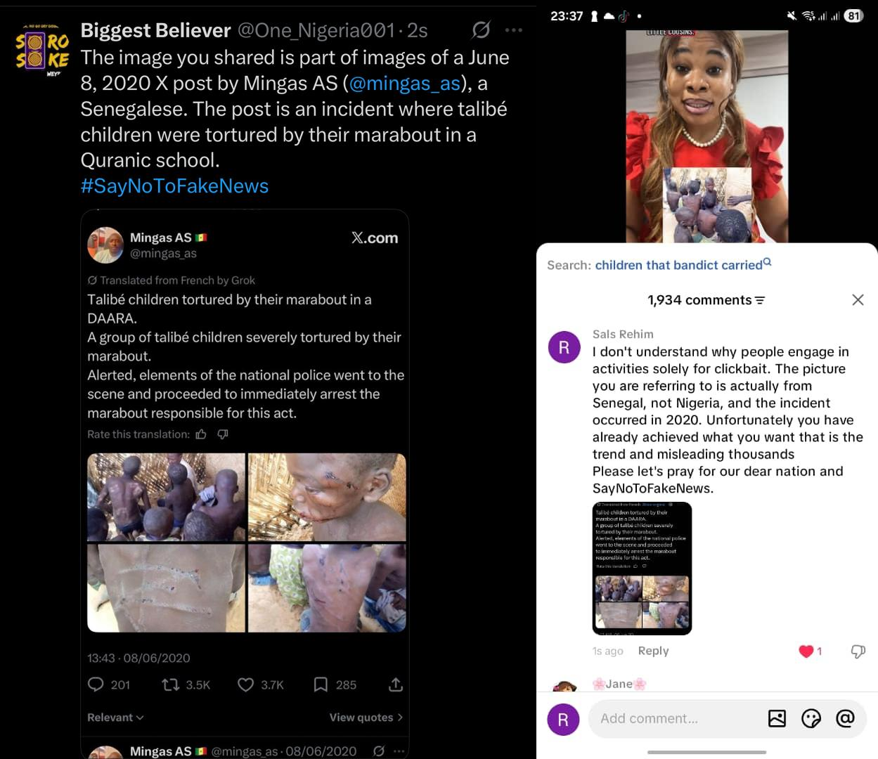 DWF Condemns Circulation of Senegalese Images as Nigerian Terror Victims, Demands Probe